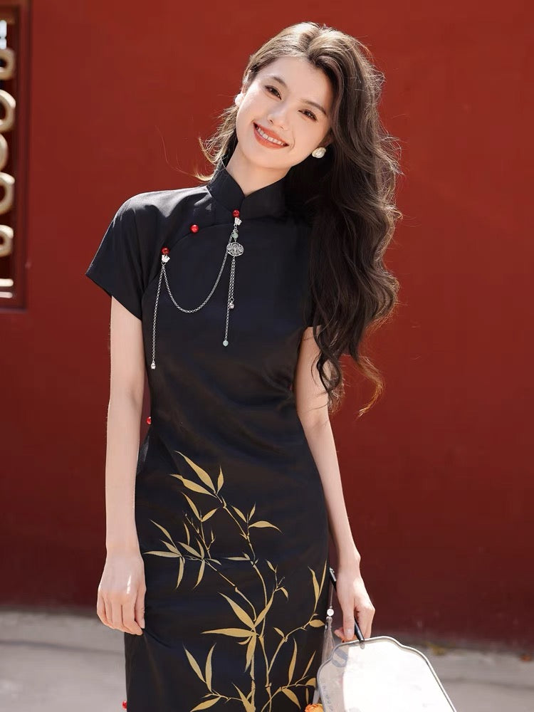 cheongsam dress modern hanfu qipao women hanfu-Jianxi Hanfu