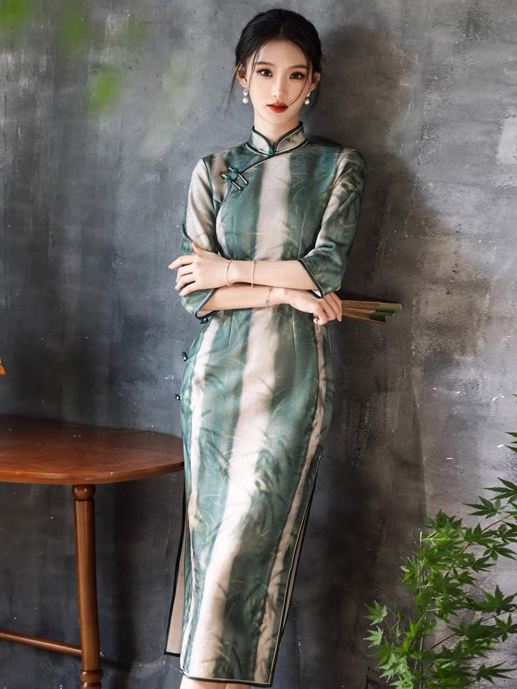 cheongsam dress modern hanfu qipao women hanfu-Jianxi Hanfu