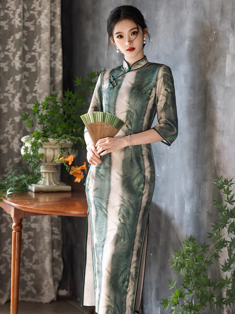 cheongsam dress modern hanfu qipao women hanfu-Jianxi Hanfu