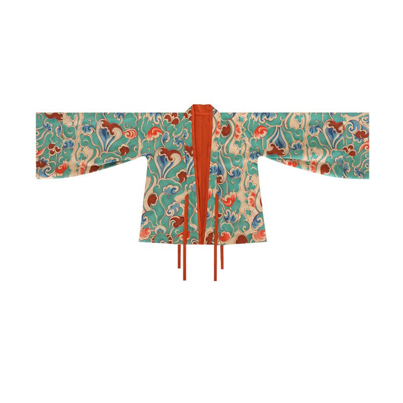 green zheyi shirt women's northern wei dynasty clothing - Jianxi Hanfu