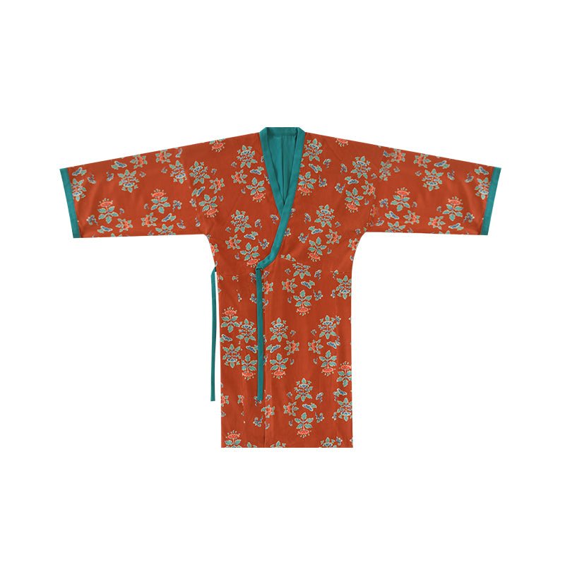 red long shirt chanyi women's hanfu northern wei dynasty clothing - Jianxi Hanfu
