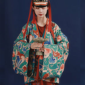 northern wei dynasty hanfu clothing green zheyi - Jianxi Hanfu