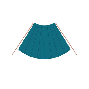 blue panel skirt Chinese northern wei dynasty clothing - Jianxi Hanfu