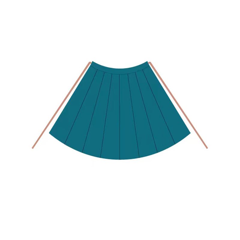 blue panel skirt Chinese northern wei dynasty clothing - Jianxi Hanfu