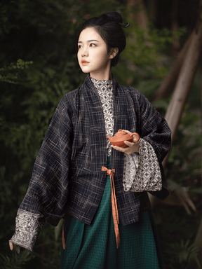 green ruqun dress wei jin dynasty women's clothing - Jianxi Hanfu