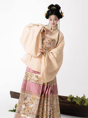 yellow handu dress autumn women's clothes-Jianxi Hanfu