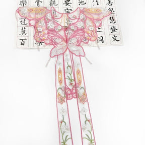 Chinese ming dynasty Bachelor's Graduation pink Cloud Shoulder Yunjian - Jianxi Hanfu