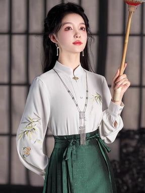 Beautiful Chinese Hanfu Mamian Skirt Ming Dynasty - Jianxi Hanfu