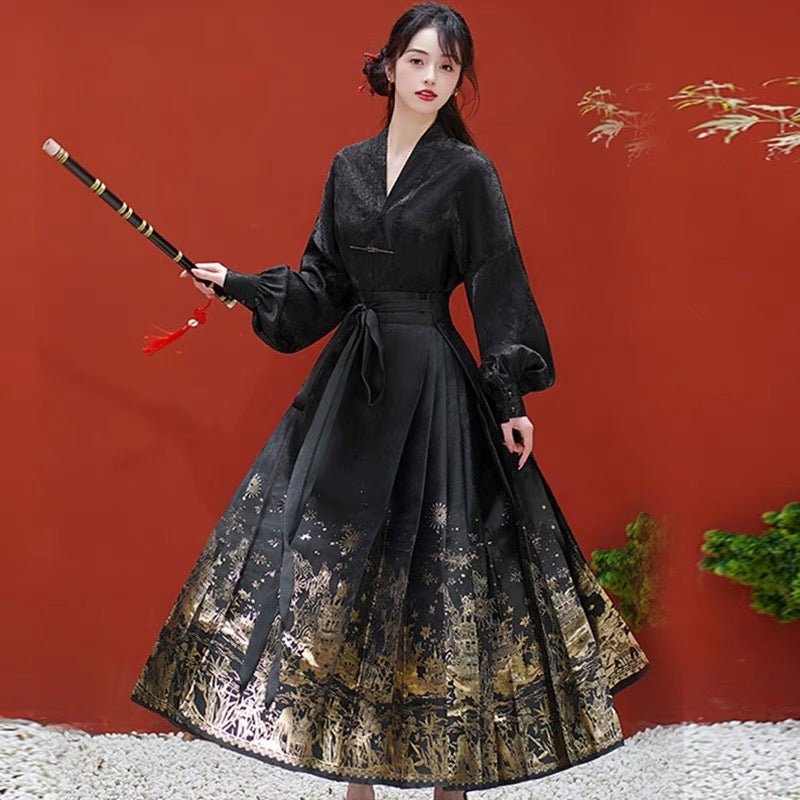 Beautiful Mamian Skirt Chinese Hanfu - Jianxi Hanfu