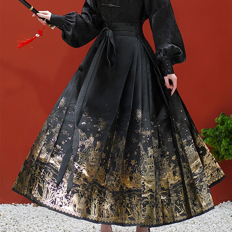 Beautiful Mamian Skirt Chinese Hanfu - Jianxi Hanfu