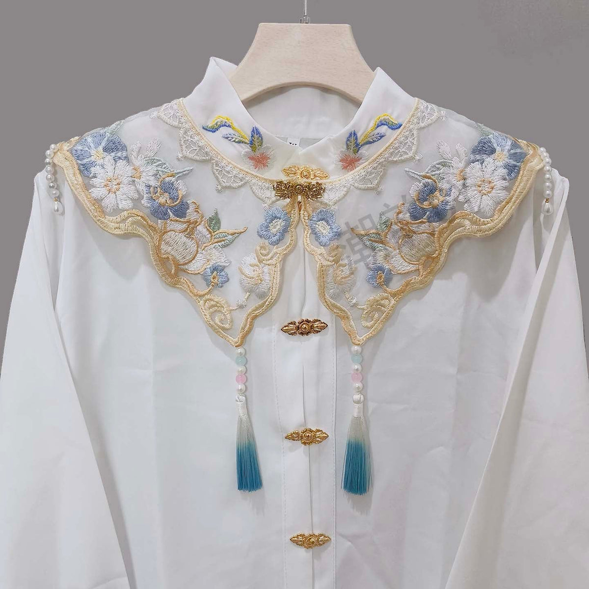 white butterfly yunjian fake collar - Jianxi Hanfu