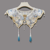 blue butterfly yunjian fake collar - Jianxi Hanfu