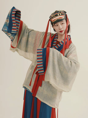 women's hanfu white ru shirt northern wei dynasty clothing - Jianxi Hanfu