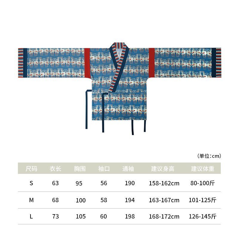 blue ru shirt wei jin dynasty women's hanfu clothing - Jianxi Hanfu