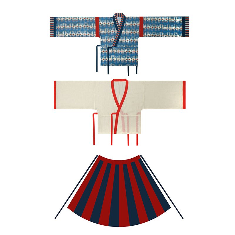 women's hanfu ruqun dress wei jin dynasty clothing - Jianxi Hanfu