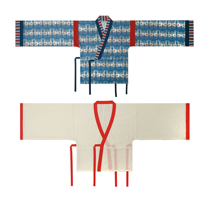 blue ru shirt women's hanfu clothing - Jianxi Hanfu