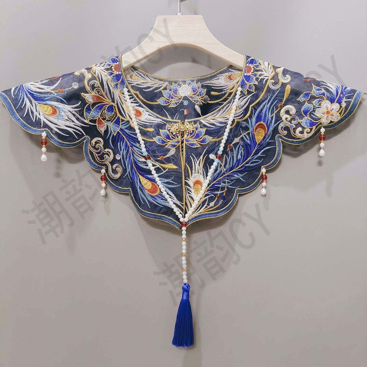 blue cloud collar hanfu yunjian - Jianxi hanfu