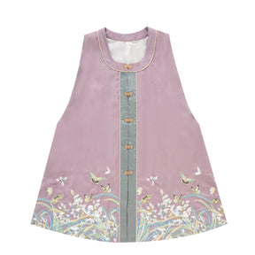 hanfu dress women's clothing purple mamian skirts-Jianxi Hanfu