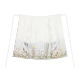 hanfu dress women's clothing white mamian skirts-Jianxi Hanfu