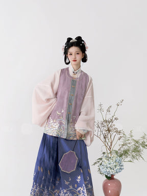 hanfu dress purple mamian skirts-Jianxi Hanfu