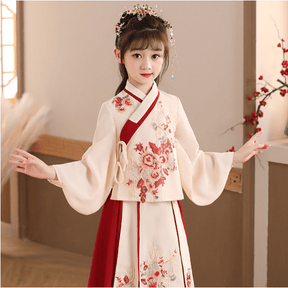 Children's Chinese Hanfu dresses for New Year and Christmas - Jianxi Hanfu