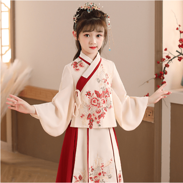 Children's Chinese Hanfu dresses for New Year and Christmas - Jianxi Hanfu