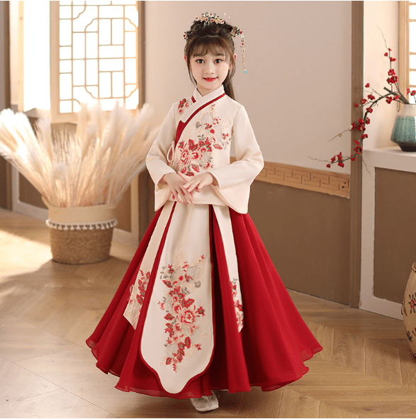 Children's Chinese Hanfu dresses for New Year and Christmas - Jianxi Hanfu