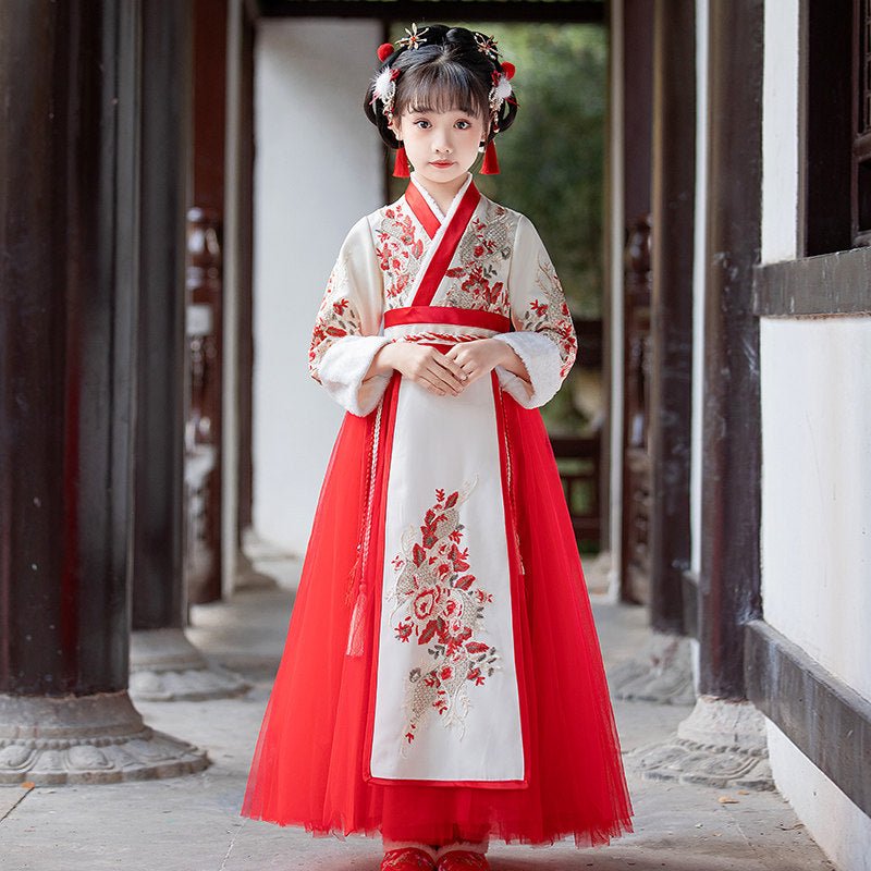 chinese style women's red ruqun dress - Jianxi Hanfu