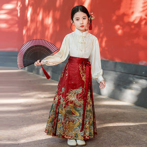 girls Skirt ming dynasty mamianqun - Jianxi Hanfu