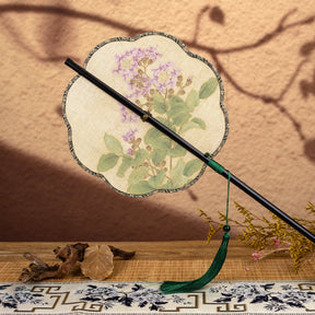 chinese round folding fan Crape Myrtle-Jianxi Hanfu