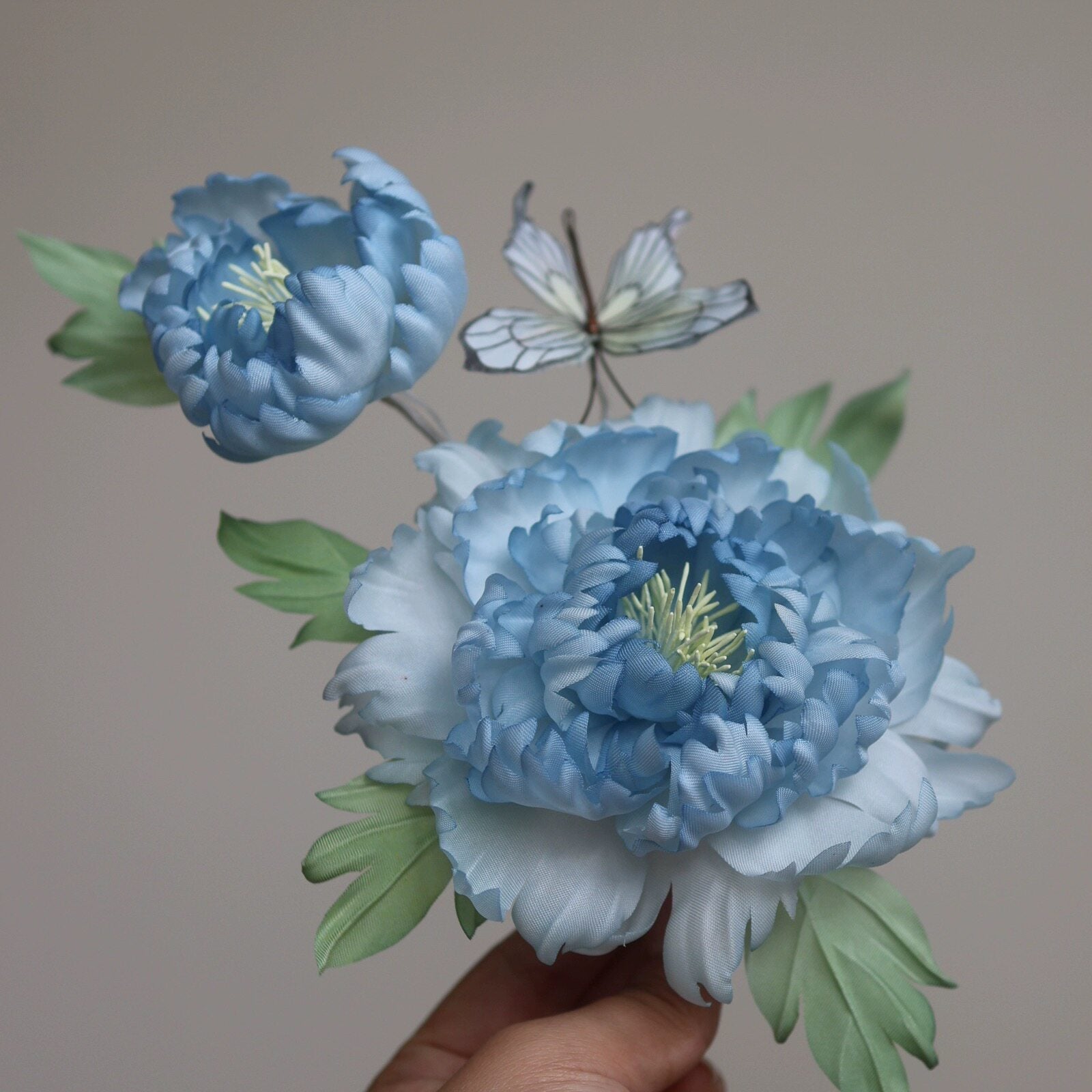 women's hanfu accessories blue hairpin stick - Jianxi Hanfu