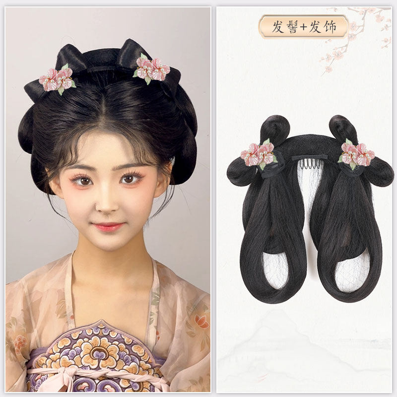 chinese women's hanfu accessories black fake hair - Jianxi Hanfu