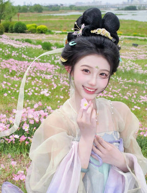 chinese song dynasty women's hanfu accessories black fake hair - Jianxi Hanfu