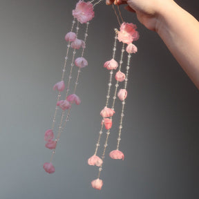chinese hanfu accessories pink tassel haipins- Jianxi Hanfu