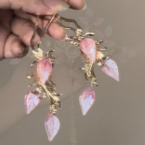chinese women's hanfu accessories pink hairpin yanbin- Jianxi Hanfu