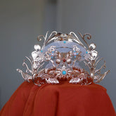 chinese women's hanfu accessories gold hair crown - Jianxi Hanfu