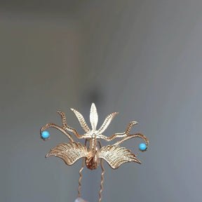 chinese hair accessories gold hairpin - Jianxi Hanfu
