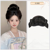 ancient chinese hanfu fake hair black wig hair - Jianxi Hanfu