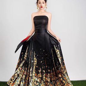 girls' Hanfu Ming Dynasty Mamian Skirt - Jianxi Hanfu