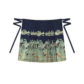Chinese Hanfu Ming Dynasty Mamian Skirt - Qian Li - Jianxi Hanfu