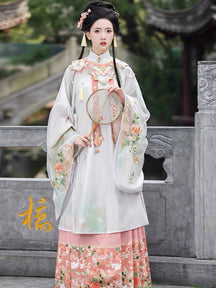 Chinese Hanfu Ming Dynasty Mamian Skirt - Qiang Wei - Jianxi Hanfu