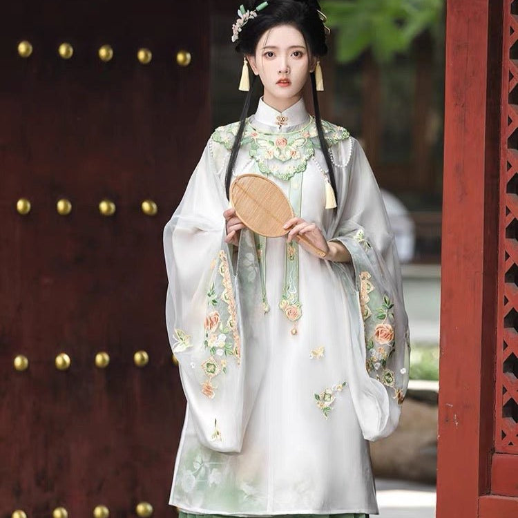 Chinese Hanfu Ming Dynasty Mamian Skirt - Qiang Wei - Jianxi Hanfu