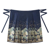 Chinese Hanfu Ming Dynasty Mamian Skirt - Qing Shan - Jianxi Hanfu