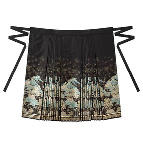 Chinese Hanfu Ming Dynasty Mamian Skirt - Qing Shan - Jianxi Hanfu