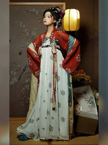 Chinese Hanfu Tang Dynasty Summer Ruqun - Liu Jin Ye Yan - Jianxi Hanfu