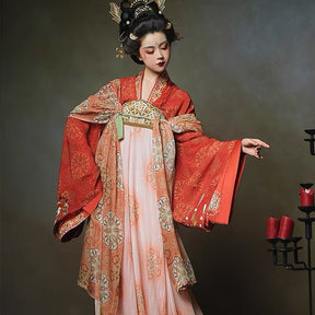 Chinese Hanfu Tang Dynasty Summer Ruqun - Sheng Tang Shao Zhu - Jianxi Hanfu