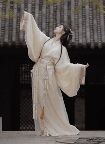 Chinese Hanfu Warring States Period Zhiju Robe - Jianxi Hanfu