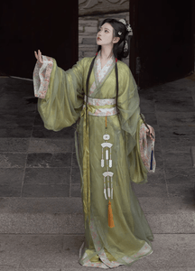 Chinese Hanfu Warring States Period Zhiju Robe - Jianxi Hanfu