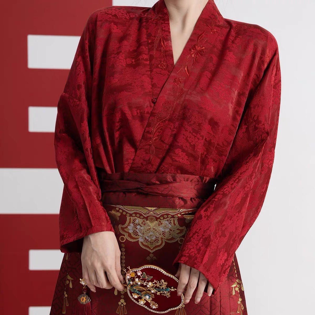 Chinese Ming Dynasty Clothing Wedding Dress - Sui Sui Yu Gong - Jianxi Hanfu