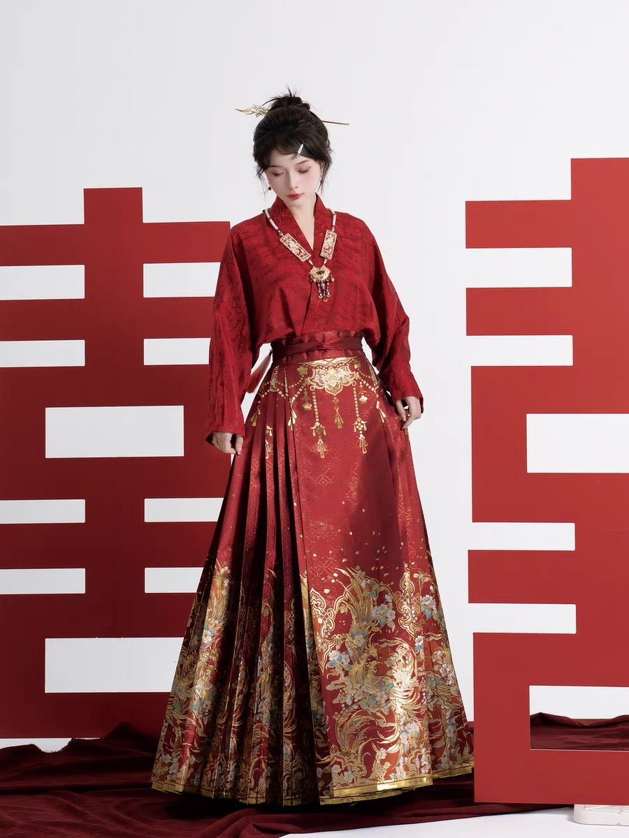 Chinese Ming Dynasty Clothing Wedding Dress - Sui Sui Yu Gong - Jianxi Hanfu